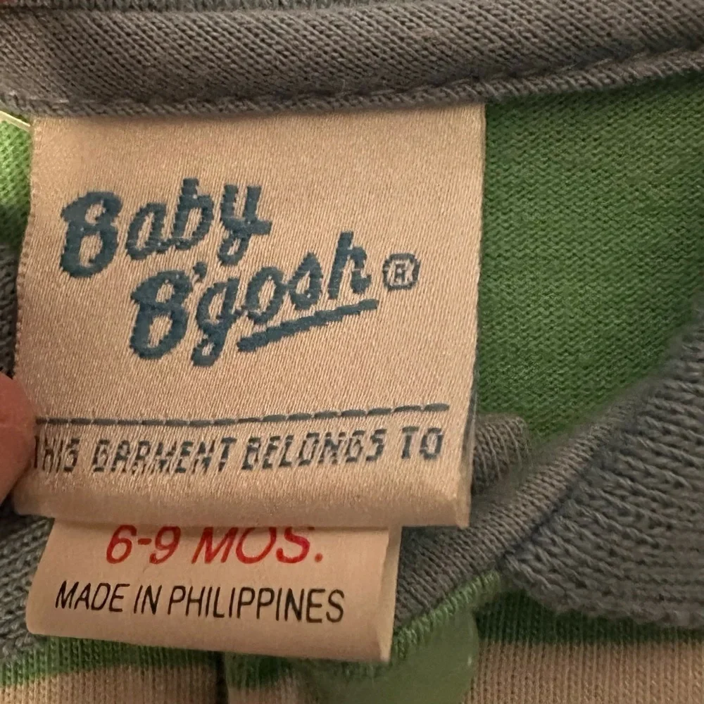 Vintage NWT OshKosh Baby B’gosh Boys Striped Polo Romper 1pc 6-9M Multicolor